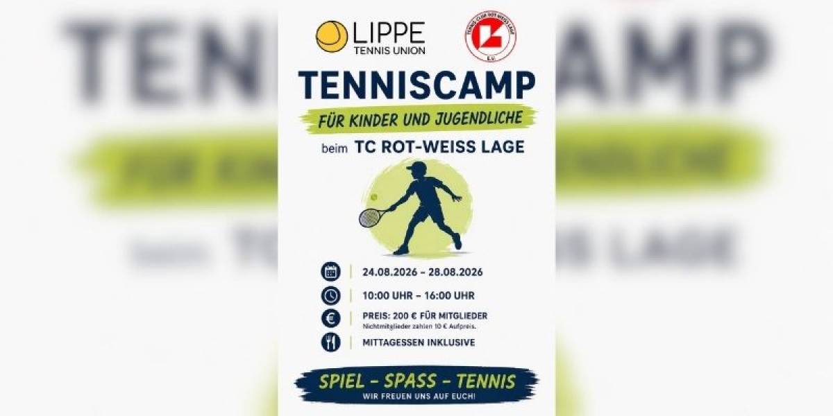 Tenniscamp für Kinder und Jugendliche beim TC Rot-Weiss Lage